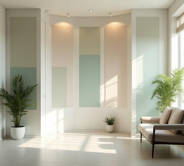 Praxisräume mit textiler Atmosphäre